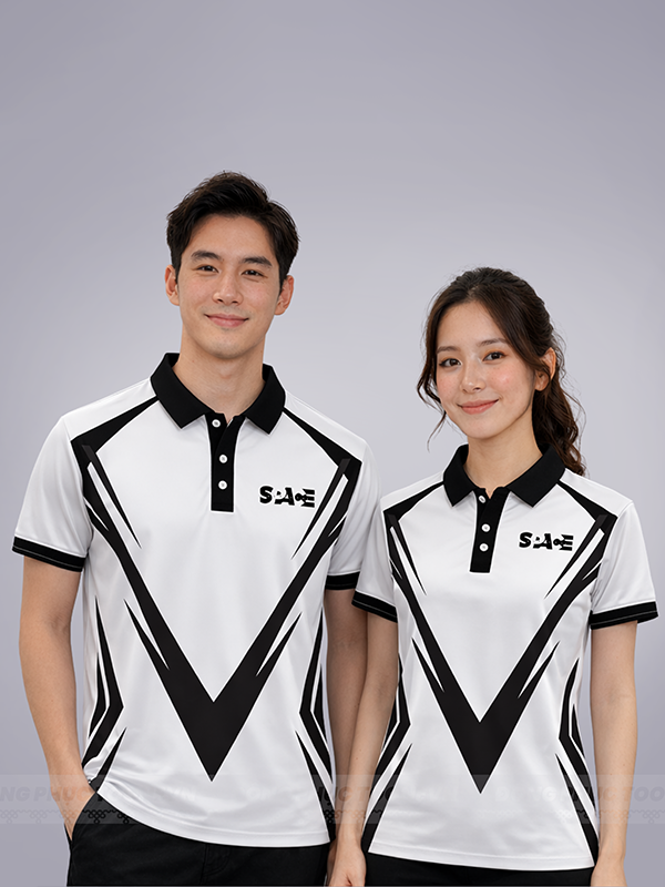 áo thun đồng phục công ty chuyển nhiệt Negative Space